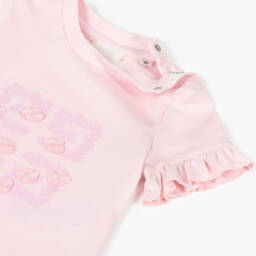 Givenchy-Young Ladies Frond Logo Tee | Childrensalon Outlet