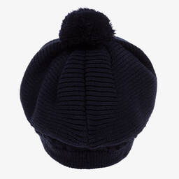 غوروس نافارو-طقم قبعة بيريه وسنود أكريليك محبوك لون كحلي | Childrensalon Outlet