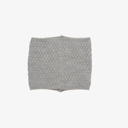 Gorros Navarro-Grey Knitted Hat & Snood Set | Childrensalon Outlet