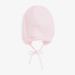 Gorros Navarro-Pink Knitted Bonnet | Childrensalon Outlet