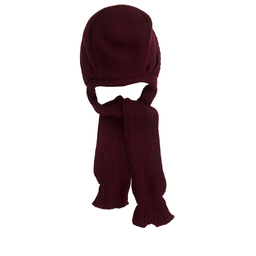 Gorros Navarro-Red Baby Hat & Scarf | Childrensalon Outlet