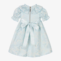 Graci-Голубое платье с цветами для малышек | Childrensalon Outlet