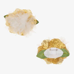 Graci-فستان أطفال بناتي قطن فوال وتول لون عاجي | Childrensalon Outlet