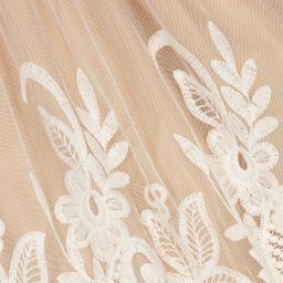 Graci-Кремово-бежевое платье из тюля | Childrensalon Outlet