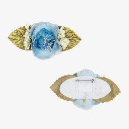 Graci-Голубое платье из тюля с кружевом для малышей | Childrensalon Outlet