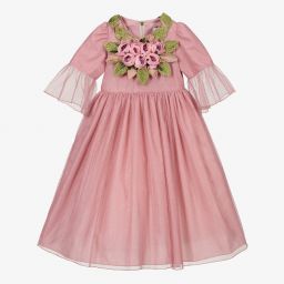 Graci-Dusty Pink Occasion Dress  | Childrensalon Outlet