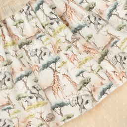 Graci-Бежевое платье с принтом Сафари для девочек | Childrensalon Outlet