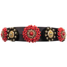 Graci-Girls Black Beaded Hairband | Childrensalon Outlet