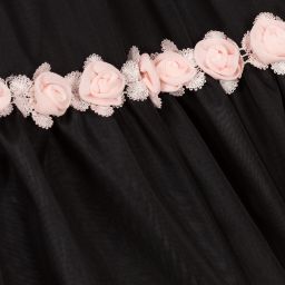 Graci-Черное шифоновое платье для девочек | Childrensalon Outlet