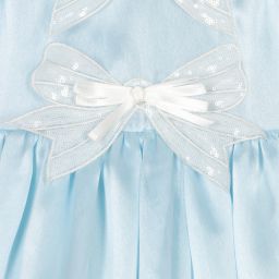 Graci-Голубое платье из органзы для девочек | Childrensalon Outlet