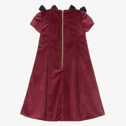 Graci-Girls Burgundy Red Velvet Dress | Childrensalon Outlet