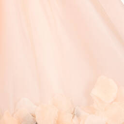 Graci-Кораллово-розовое платье с лепестками | Childrensalon Outlet