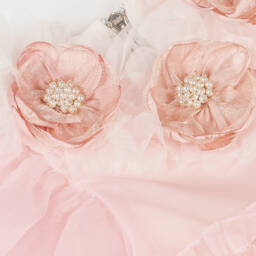 Graci-Girls Delicate Pink Organza Gown | Childrensalon Outlet