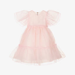 Graci-Girls Delicate Pink Organza Gown | Childrensalon Outlet
