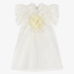 Graci-فستان عاجي أنيق مزين بالزهور للبنات | Childrensalon Outlet