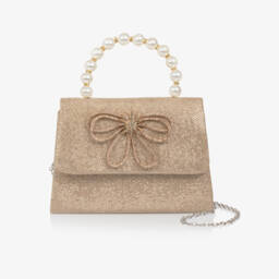Graci-Сумка с золотым блеском и бантом для девочек | Childrensalon Outlet