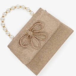 Graci-Сумка с золотым блеском и бантом для девочек | Childrensalon Outlet