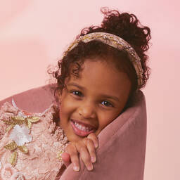 Graci-Золотистый ободок со стразами для девочек | Childrensalon Outlet