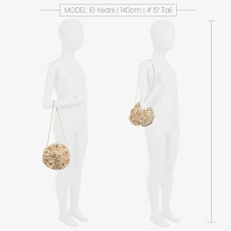 Graci-Girls Gold Flower Shoulder Bag (18cm) | Childrensalon Outlet