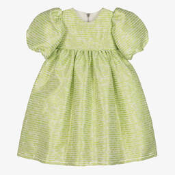 Graci-Зеленое платье из органзы | Childrensalon Outlet