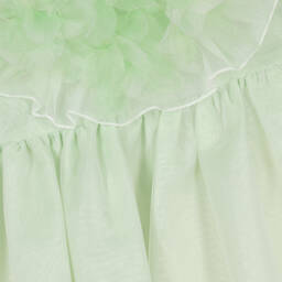 Graci-Зеленое платье из органзы | Childrensalon Outlet