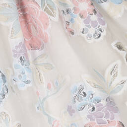 Graci-Girls Ivory Floral Chiffon Dress | Childrensalon Outlet