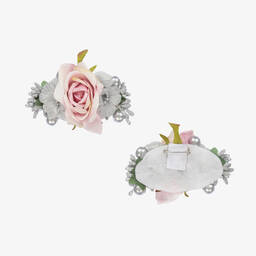 Graci-Girls Ivory Floral Chiffon Dress | Childrensalon Outlet