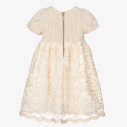 Graci-Кремовое платье с цветами для девочек | Childrensalon Outlet