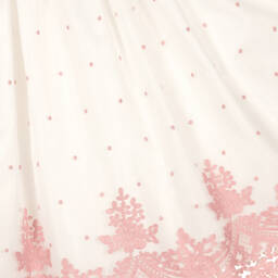 Graci-Кремовое платье из твида и тюля | Childrensalon Outlet