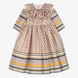 Graci-Girls Lilac Satin Brooch Dress | Childrensalon Outlet