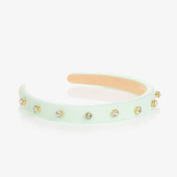 Graci-Мятно-зеленый ободок со стразами для девочек | Childrensalon Outlet