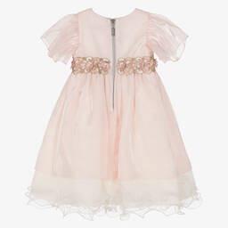Graci-Girls Pale Pink Organza Dress | Childrensalon Outlet