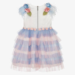 Graci-Розово-голубое платье из тюля | Childrensalon Outlet