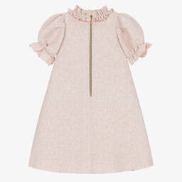 Graci-Розовое платье из парчи со стразами | Childrensalon Outlet