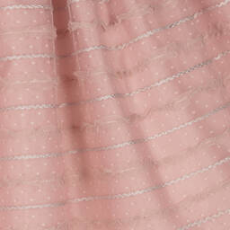 Graci-Розовое платье из тюля с вышивкой | Childrensalon Outlet