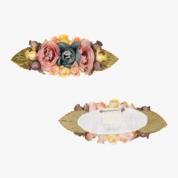 Graci-Girls Pink Floral Cotton Dress | Childrensalon Outlet