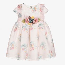 Graci-Girls Pink Floral Dress  | Childrensalon Outlet