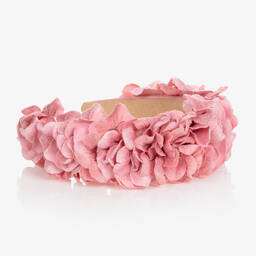 Graci-Girls Pink Floral Hairband | Childrensalon Outlet