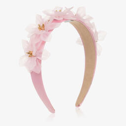Graci-Girls Pink Flower Hairband | Childrensalon Outlet