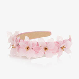 Graci-Girls Pink Flower Hairband | Childrensalon Outlet
