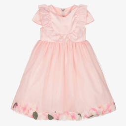 Graci-Розовое платье с лепестками | Childrensalon Outlet