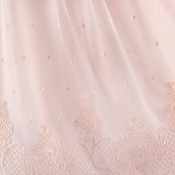 Graci-Girls Pink Tulle Flower Collar Dress | Childrensalon Outlet