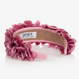 Graci-Girls Purple Floral Hairband | Childrensalon Outlet