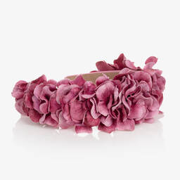 Graci-Girls Purple Floral Hairband | Childrensalon Outlet