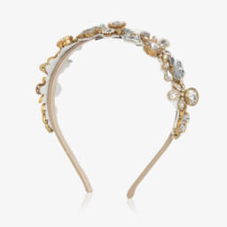 Graci-طوق شعر للبنات مزين بالورود الكريستالية البراقة | Childrensalon Outlet
