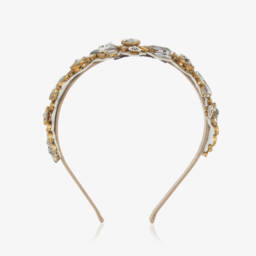 Graci-طوق شعر للبنات مزين بالورود الكريستالية البراقة | Childrensalon Outlet