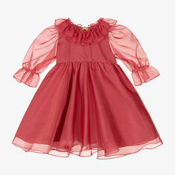 Graci-Красное шифоновое платье | Childrensalon Outlet