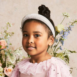 Graci-Girls Silver Diamanté Hairband | Childrensalon Outlet