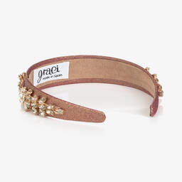 Graci-Girls Sparkling Red Crystal Hairband | Childrensalon Outlet