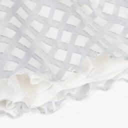 Graci-Girls Sparkling Silver Organza Delight | Childrensalon Outlet